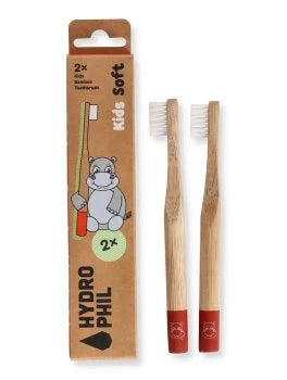Spazzolini per Bambini in Bamboo - Ippopotamo 2 spazzolini